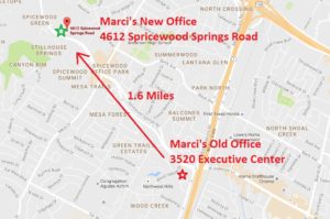 Map of Marci Shafto CPA Old and New Office Map